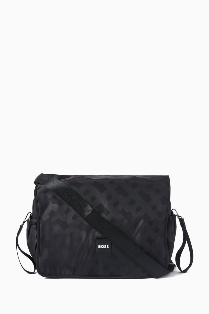 

Logo-detail Changing Bag in Polyester, Black