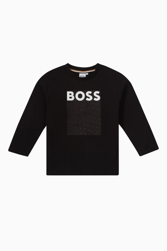 

Logo-print T-shirt in Cotton, Black