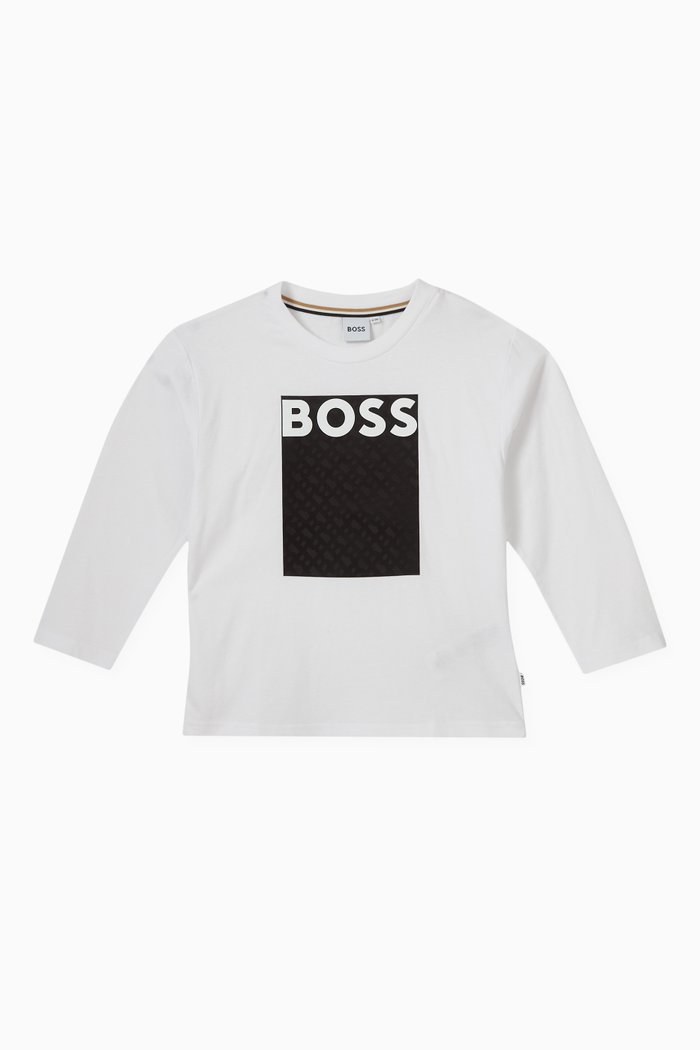 Logo-print T-shirt in Cotton, White