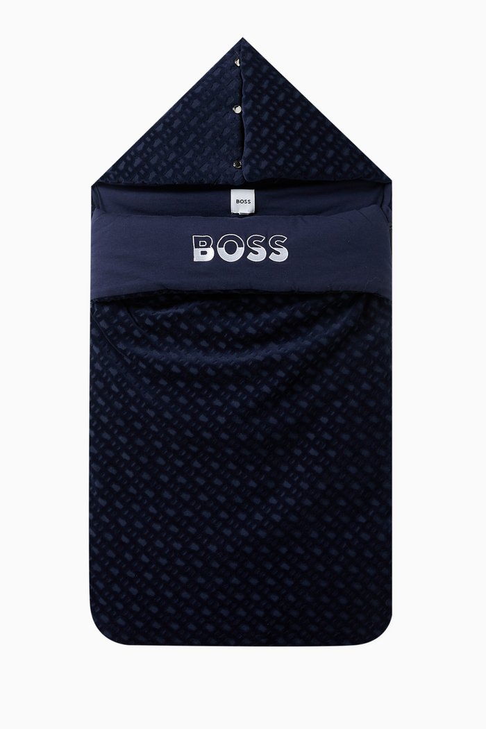 

Logo-print Sleeping Bag in Cotton-blend, Blue