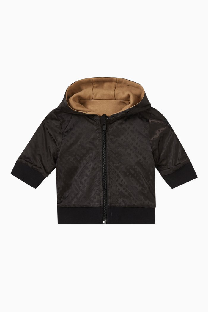 

Reversible Printed Hoodie, Black