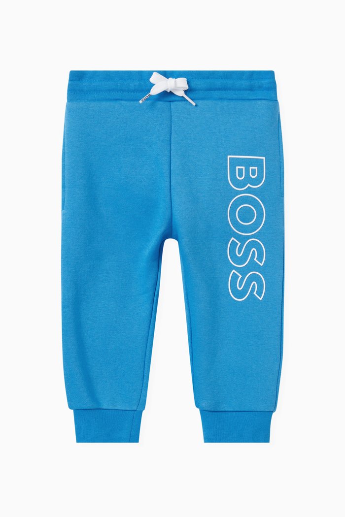 Logo-print Sweatpants in Cotton, Blue