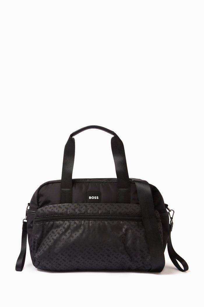 

Logo-patch Changing Bag in Polyester, Black