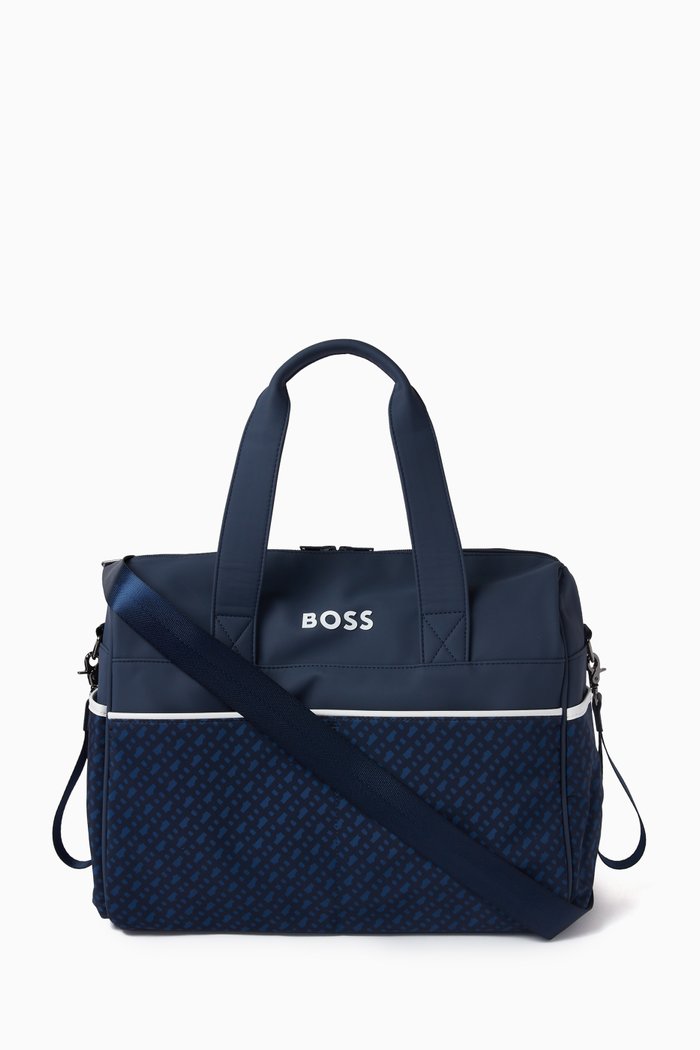 

Logo-detail Changing Bag, Blue