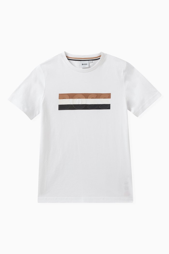 

Logo Print T-shirt in Cotton, White