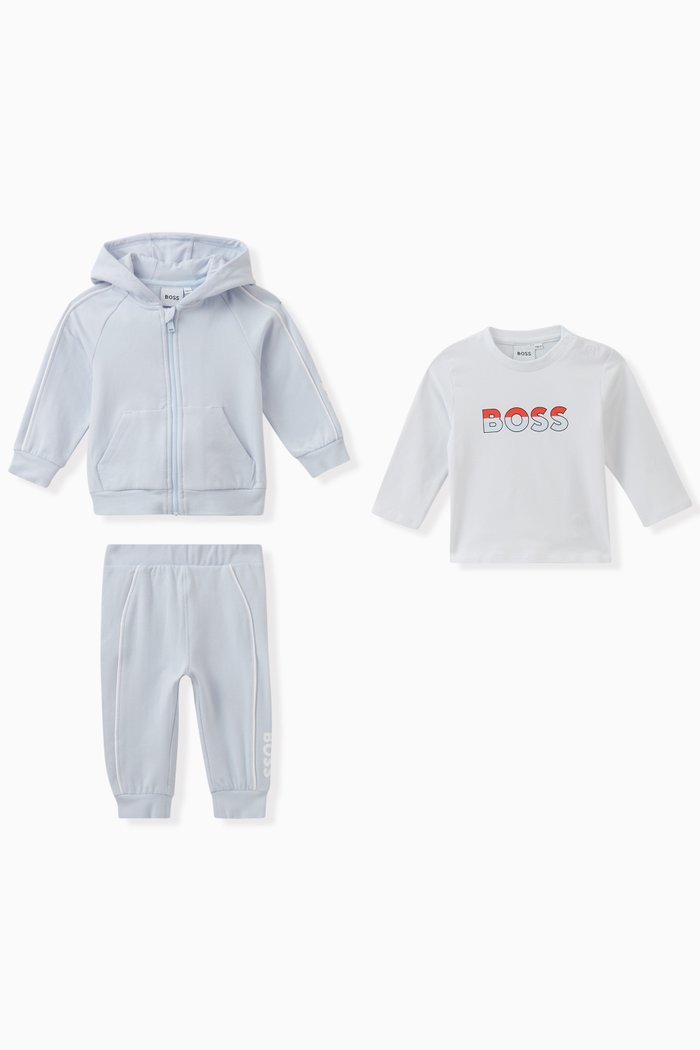 

Logo-print Gift Set in Cotton, Blue