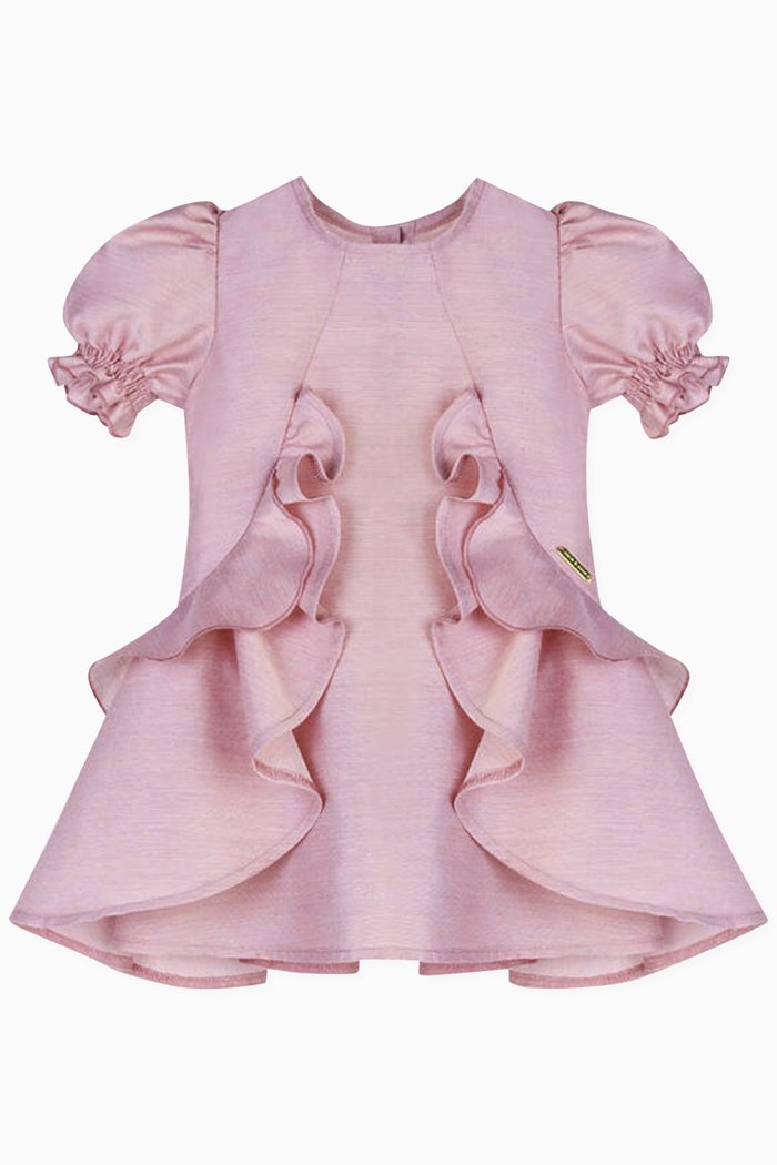 

Ruffle-detail Dress, Purple