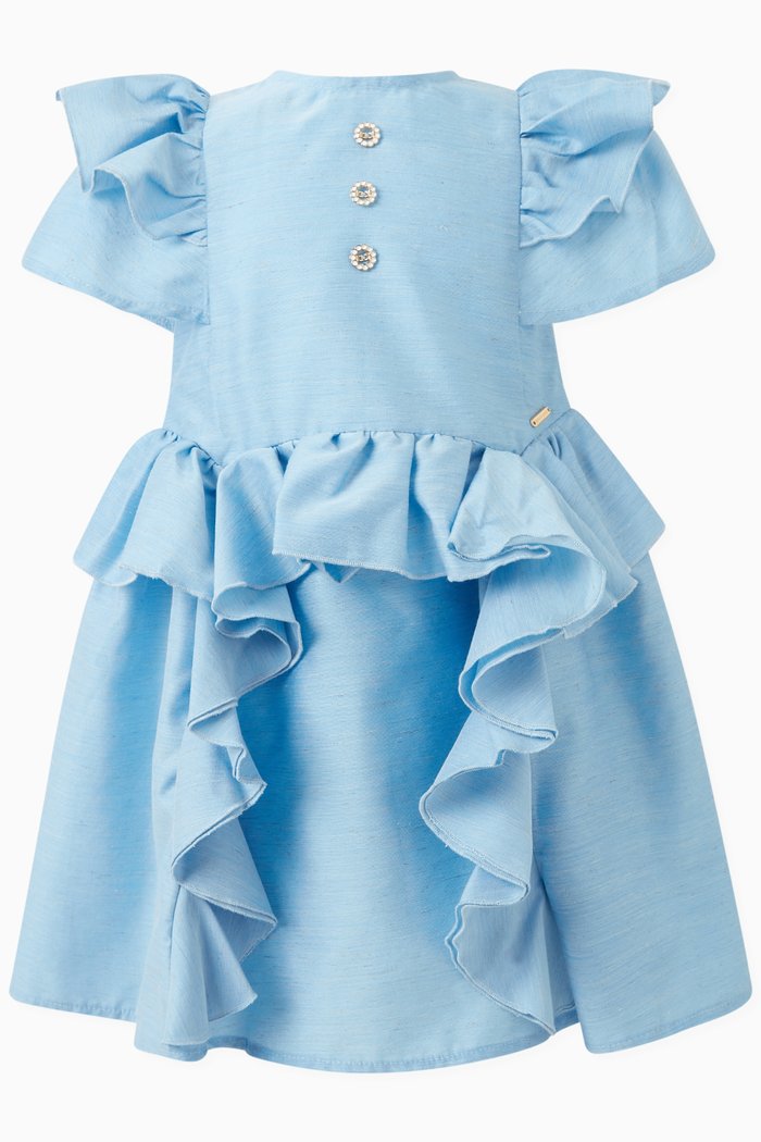 

Ruffle-detail Dress, Blue