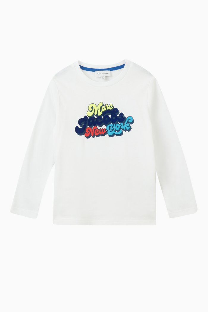 Graphic Logo T-shirt in Organic Cotton, White