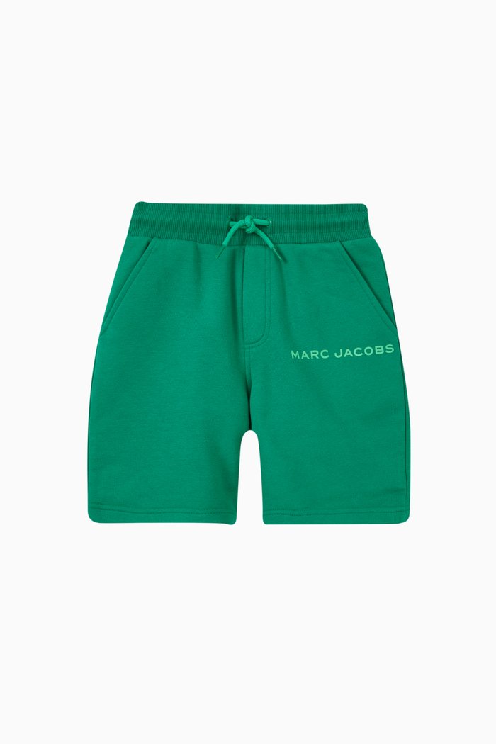 Logo Sweatshorts in Cotton Blend, Green