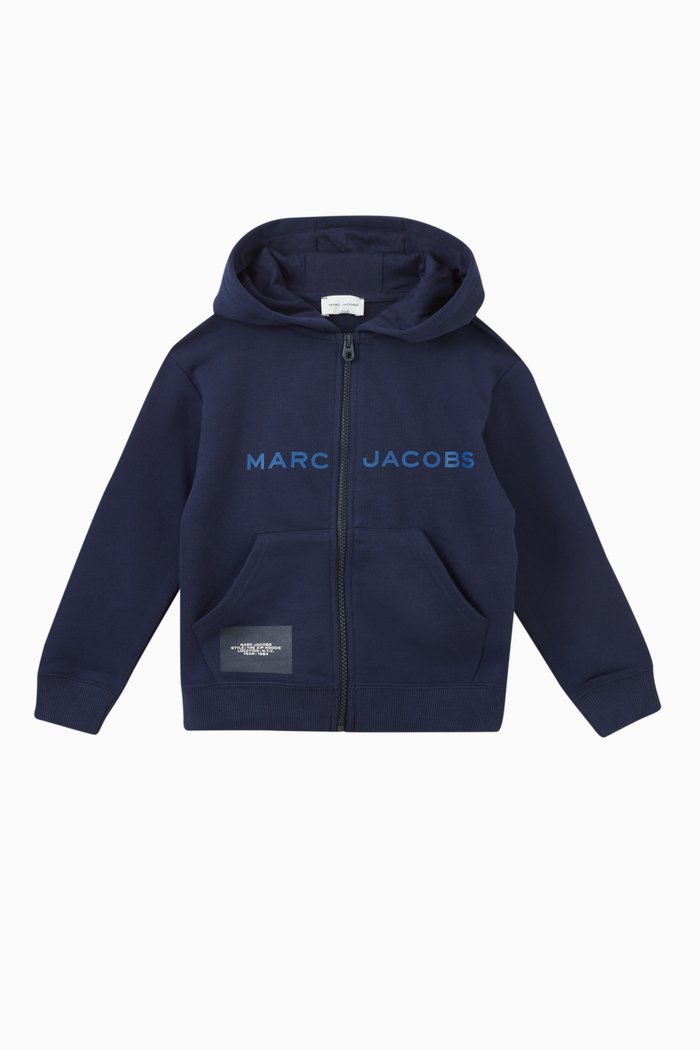 Logo Hoodie in Cotton Blend, Colourless
