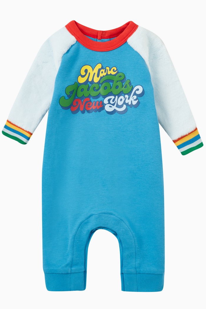 

Graphic Logo Bodysuit in Cotton, Blue