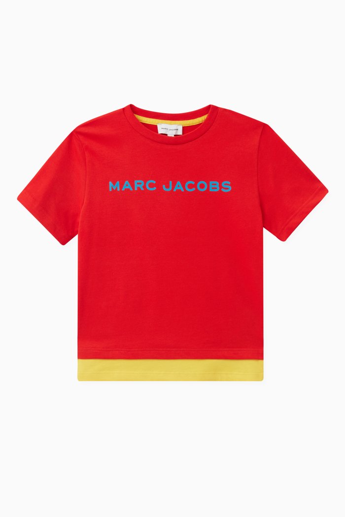 

Logo Print T-shirt in Cotton, Red