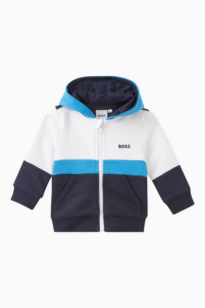 

Logo-detail Hoodie in Cotton, Blue