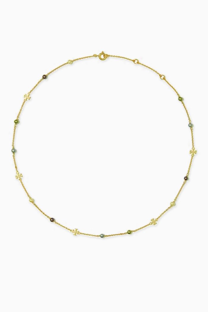 Kira Pearl Delicate Necklace, Gold