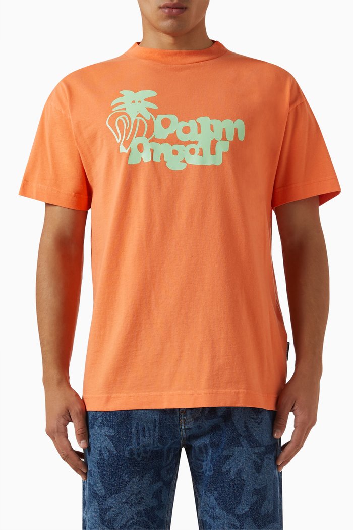 Jimmy Classic T-shirt in Cotton-jersey, Orange