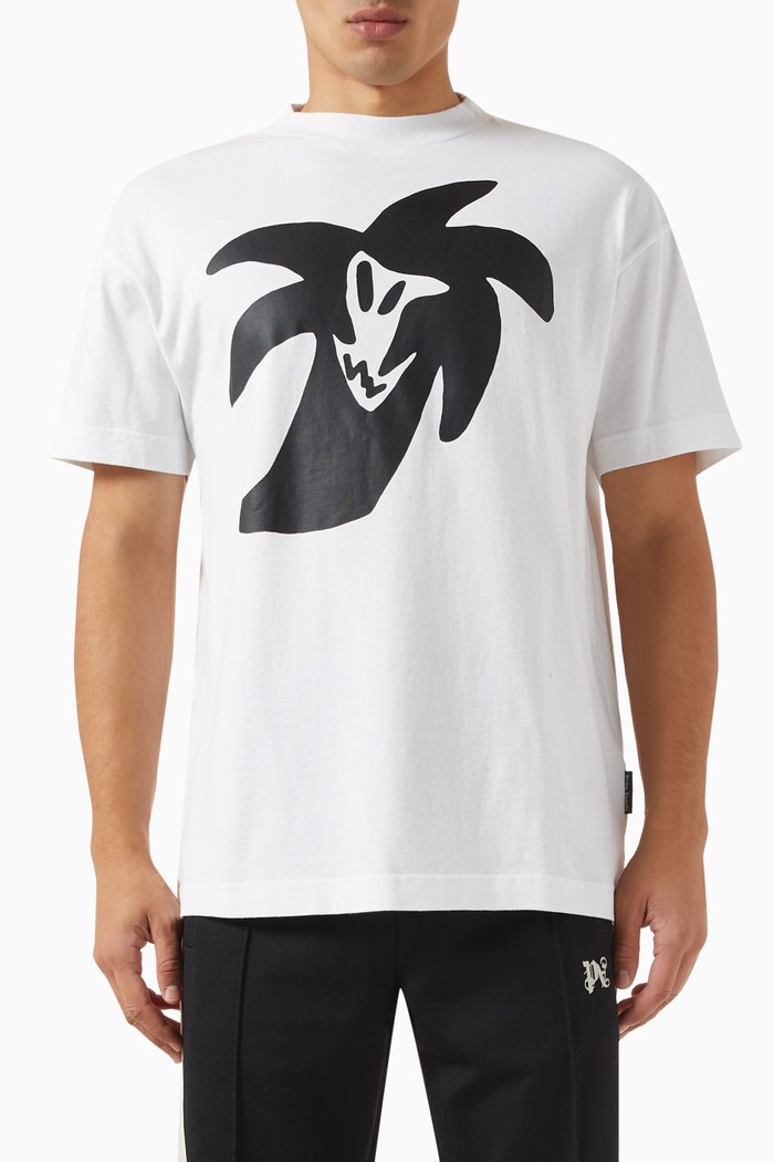 

Palmity United Classic T-shirt in Cotton-jersey, White