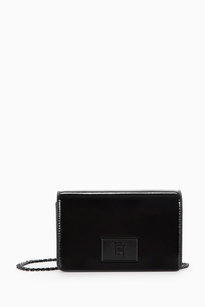 

Mirrored Crossbody Bag, Black