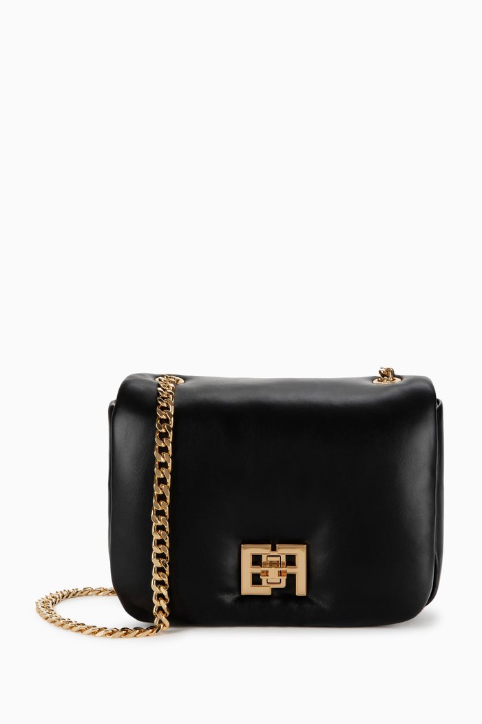 

Small Puffy Crossbody Bag, Black