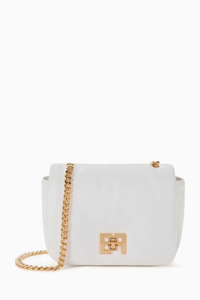 

Small Puffy Crossbody Bag, White