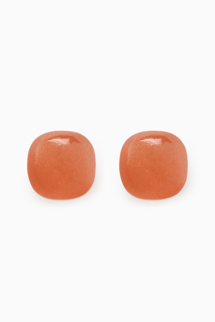 

Dew Drop Moonstone Stud Earrings in 18kt Rose Gold