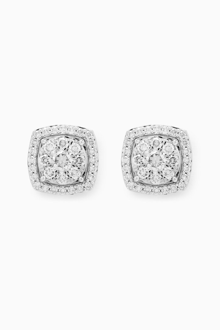 

OneSixEight Siempre Diamond Stud Earrings in 18kt White Gold