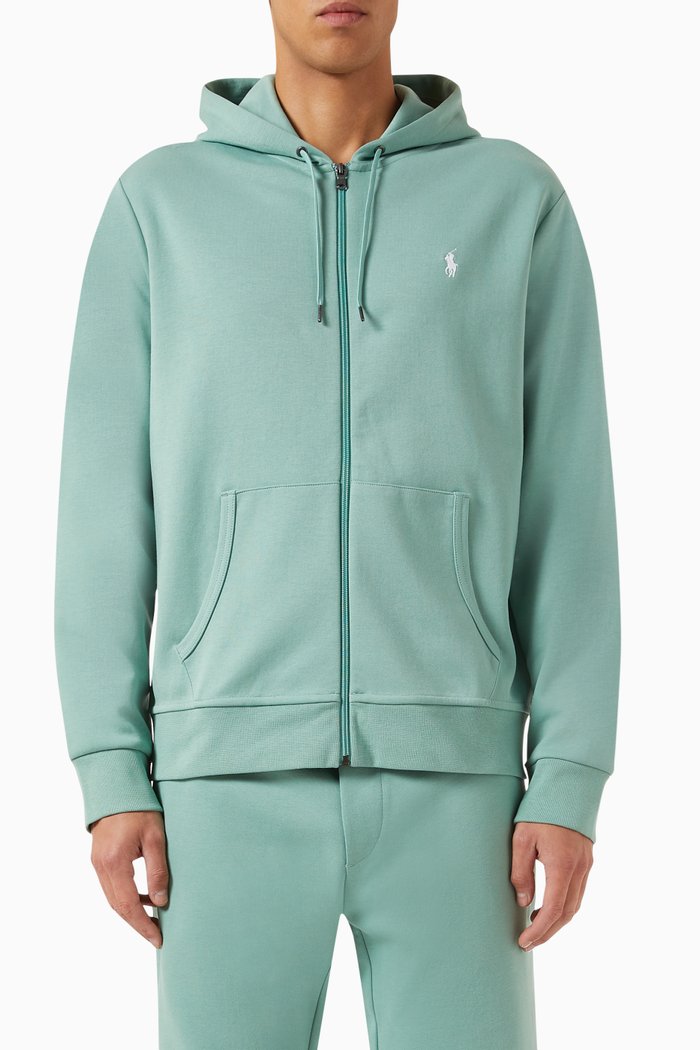 

Logo Hoodie in Fleece, Green