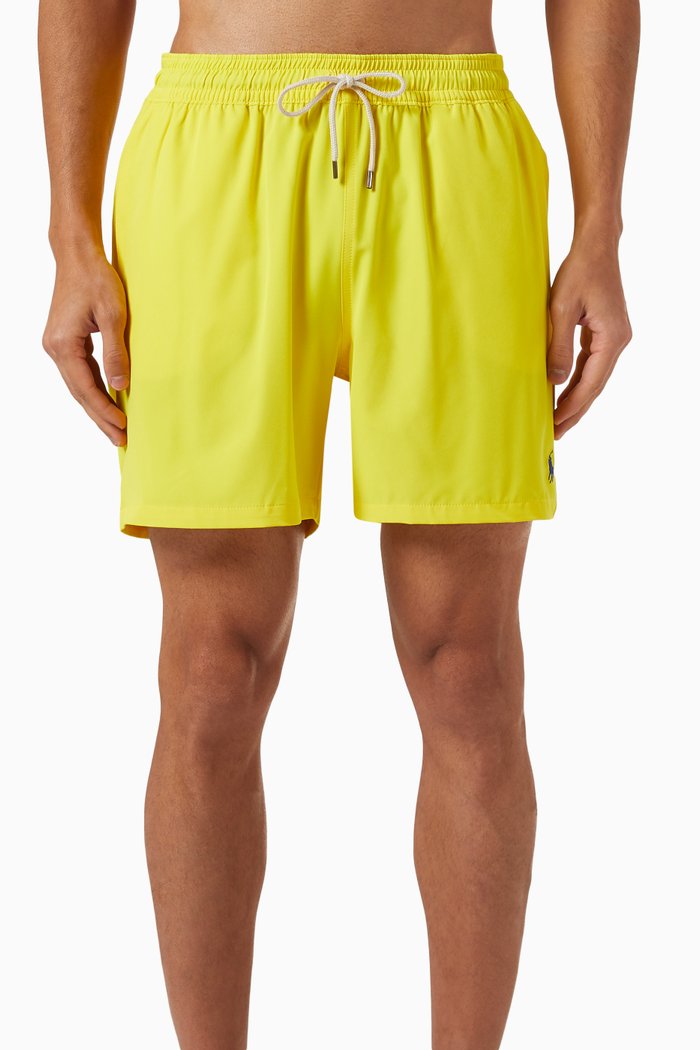 

Traveler Swim Trunks in Recycled Nylon, Yellow