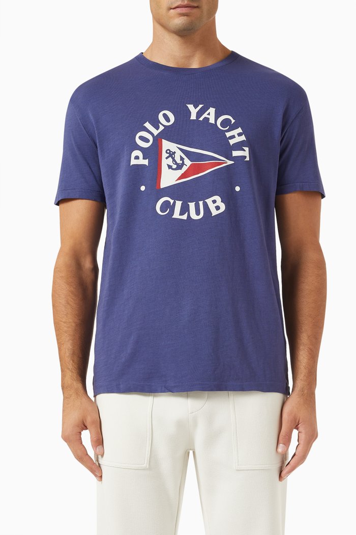 

Polo Yacht Club T-Shirt in Cotton-jersey, Blue