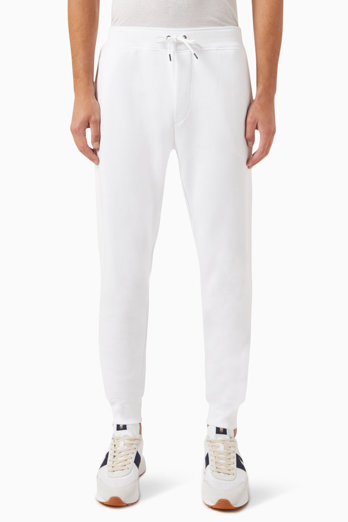 

Logo Embroidered Sweatpants in Cotton, White