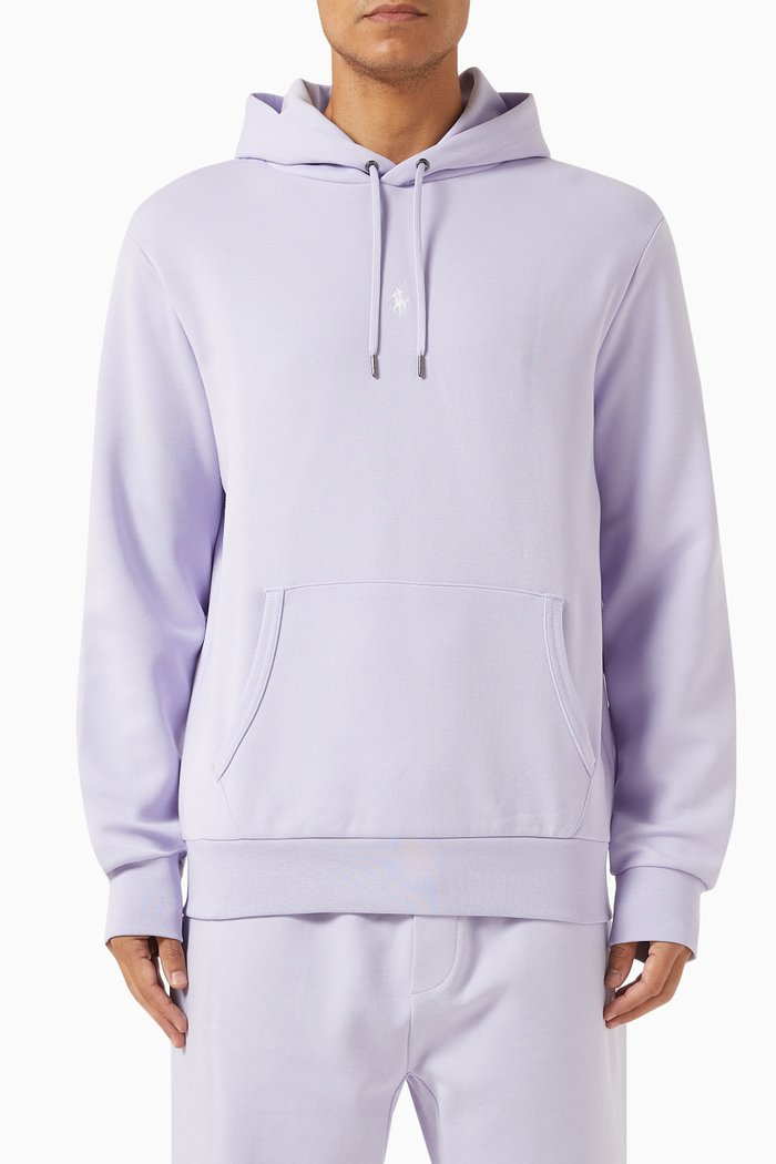 

Logo Hoodie in Fleece, Purple