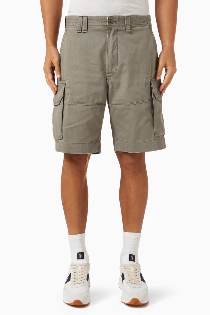 

Cargo Shorts in Cotton, Green