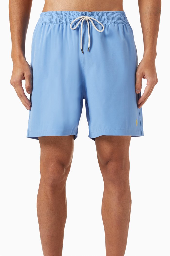 

Traveler Swim Trunks in Recycled Nylon, Blue