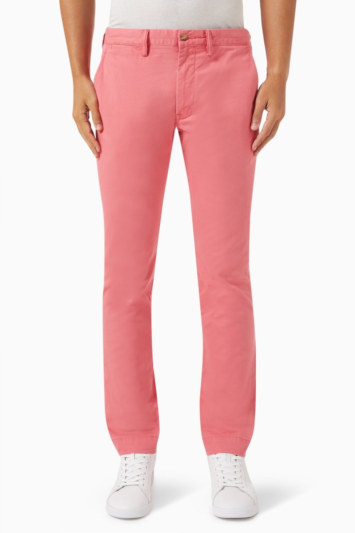 

Classic Chinos in Cotton, Red