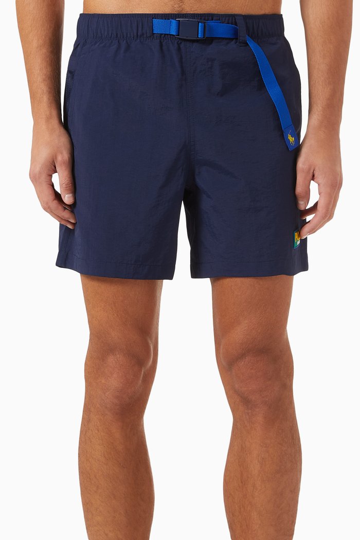 

Logo Climbing Shorts in Recycled Nylon, Blue