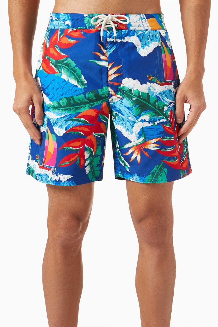

Printed Swim Shorts in Nylon, Multicolour