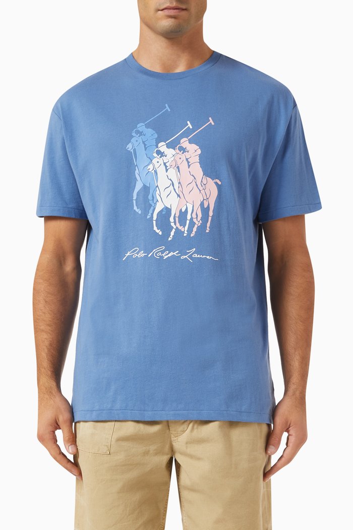 

Big Pony T-Shirt in Cotton-jersey, Blue