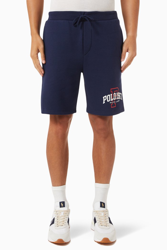

Logo Sweat Shorts in Fleece, Blue
