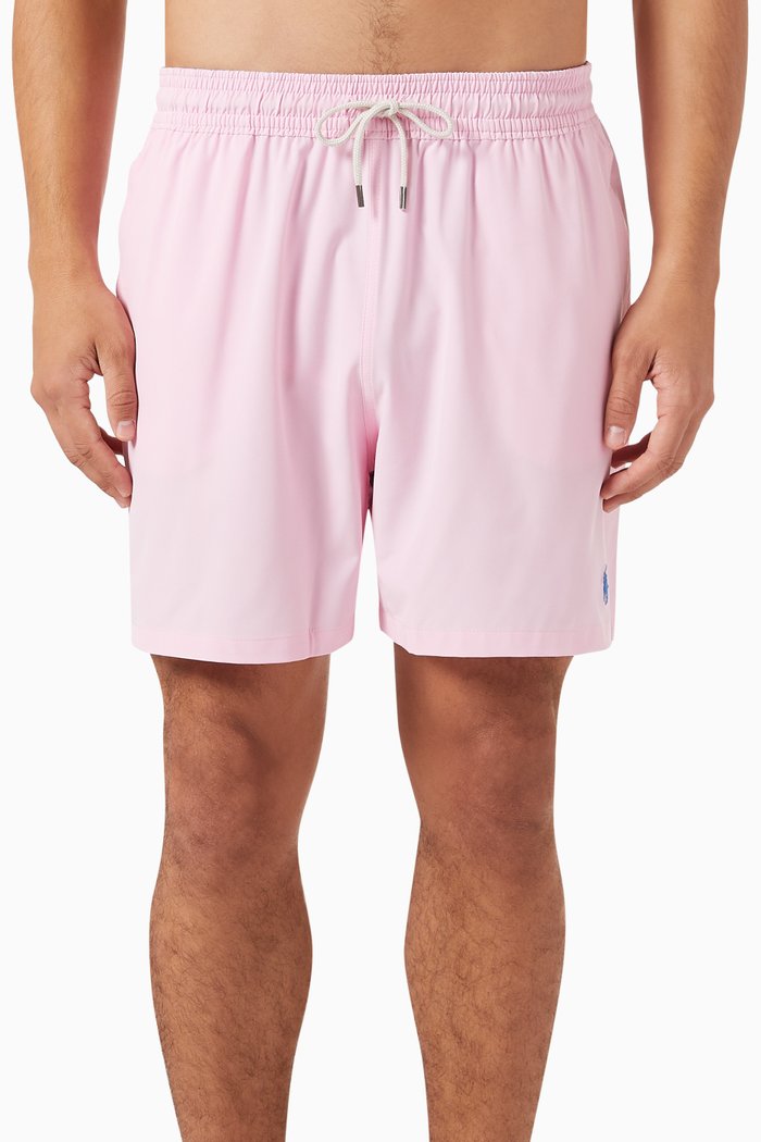 

Traveler Swim Trunks in Recycled Nylon, Pink