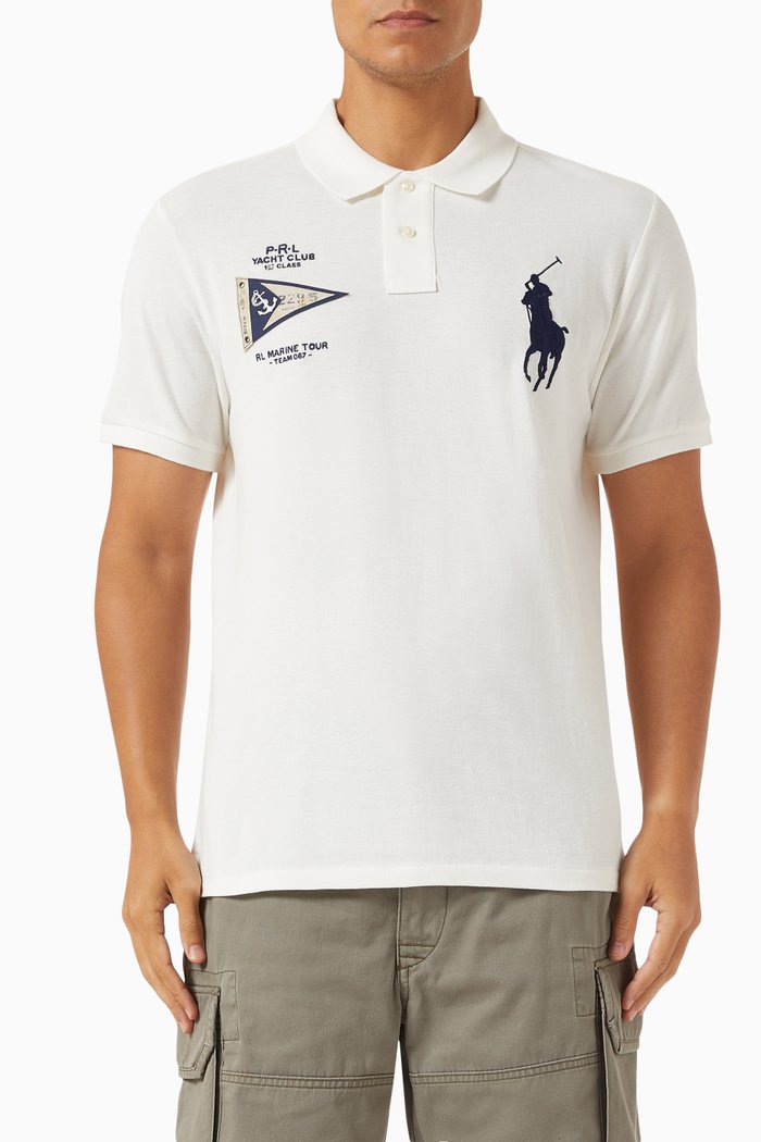 

Custom Slim-fit Polo Shirt in Cotton Piqué, Neutral