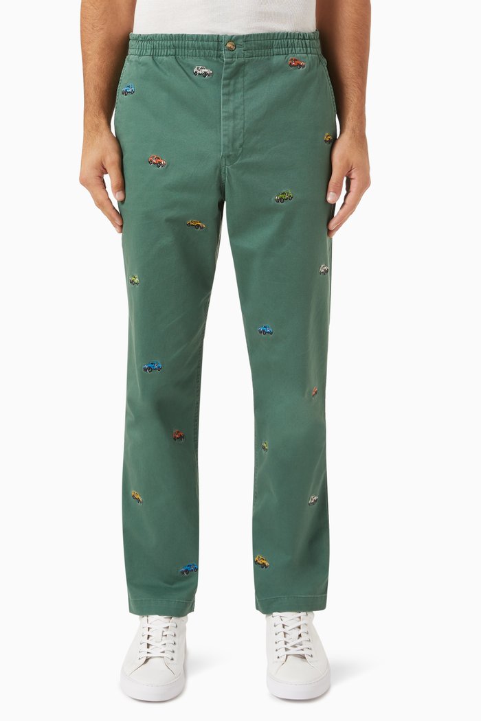 

Polo Prepster Stretch Fit Pants in Cotton, Green