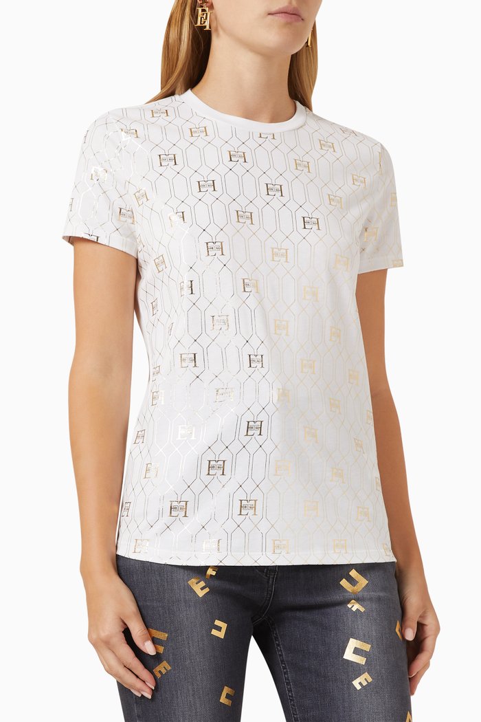 

Deco Logo T-shirt in Cotton-jersey, White