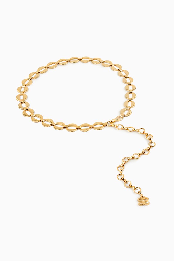 

Embellished Chain Belt, Gold