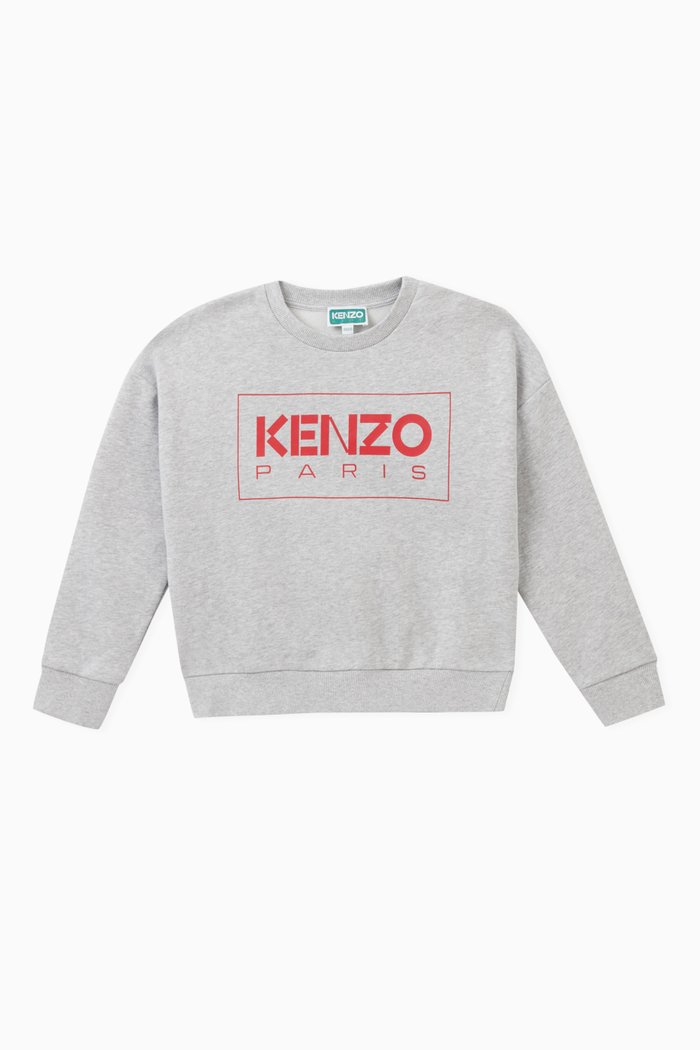 

Logo Sweatshirt in Cotton Blend, Grey