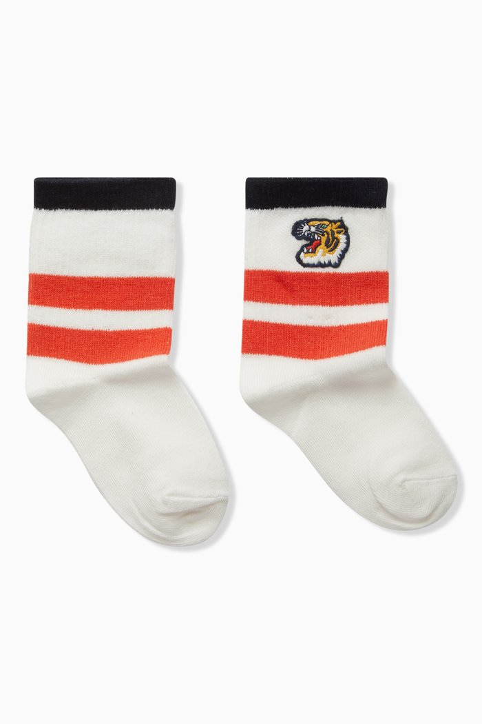

Logo Socks in Cotton Knit, White