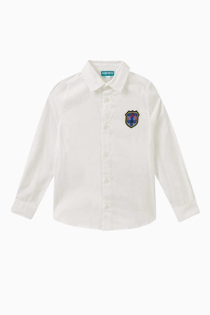 

Logo-patch Shirt in Cotton, White