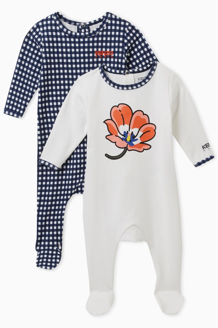 

Assorted Sleepsuit Set in Cotton, White