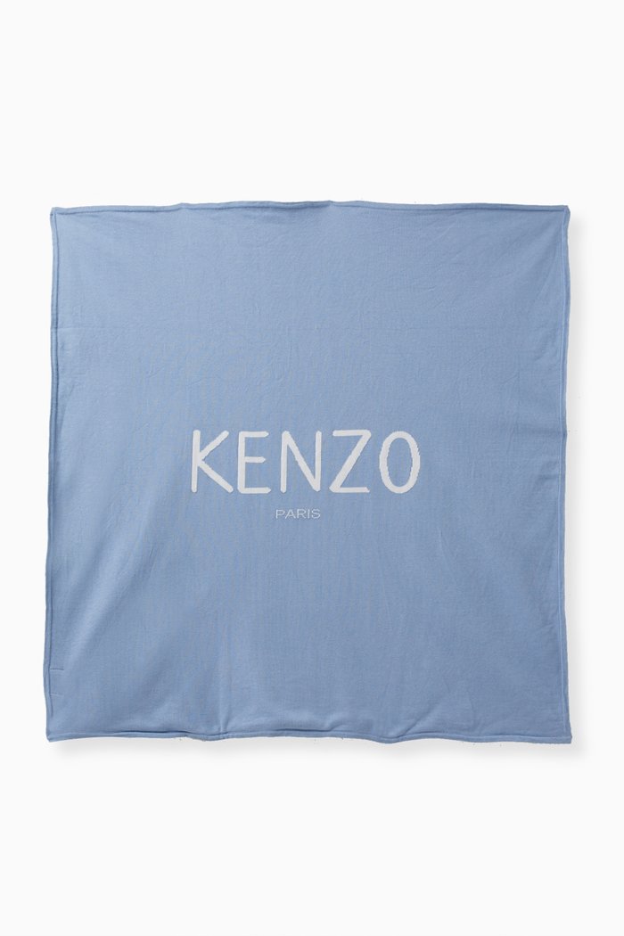 

Logo Blanket in Cotton, Blue