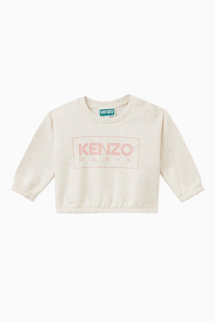 

Logo Sweatshirt in Cotton Blend Fleece, Neutral