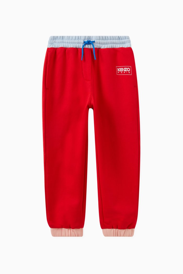

Logo Sweatpants in Cotton Blend Jersey, Red